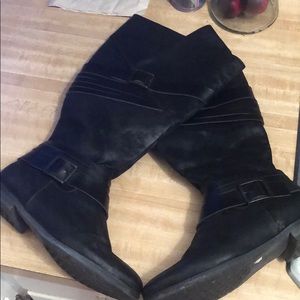 Wide Calf black boots